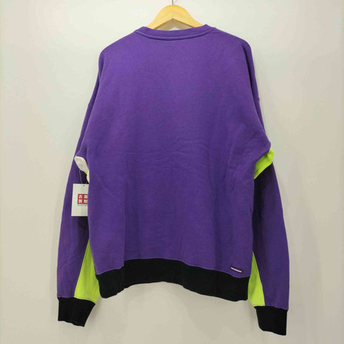 エフシーレアルブリストル / エフシーアールビー F.C.Real Bristol/ F.C.R.B. 2023AW BIG LOGO PANELED CREWNECK SWEAT メンズ JPN:L