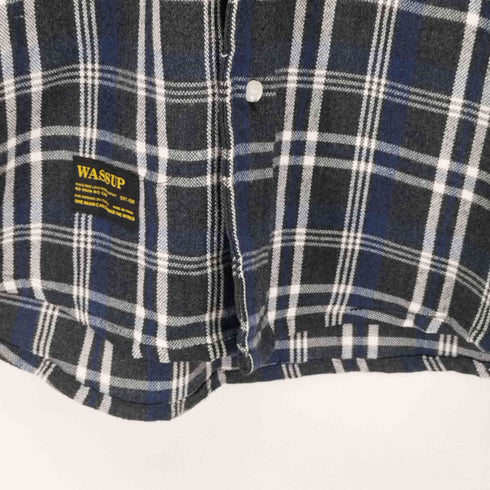 ワサップ Wassup ウール チェック BDL/Sシャツ メンズ JPN:XL