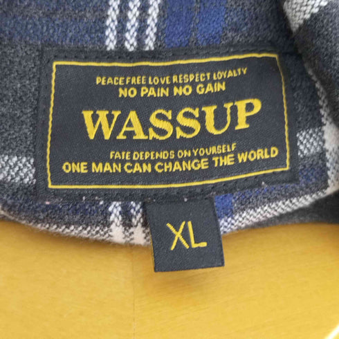 ワサップ Wassup ウール チェック BDL/Sシャツ メンズ JPN:XL