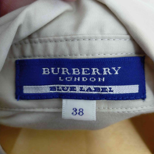 バーバリーロンドンブルーレーベル BURBERRY LONDON BLUE LABEL ヘンリーネックシャツブラウス レディース DE:38