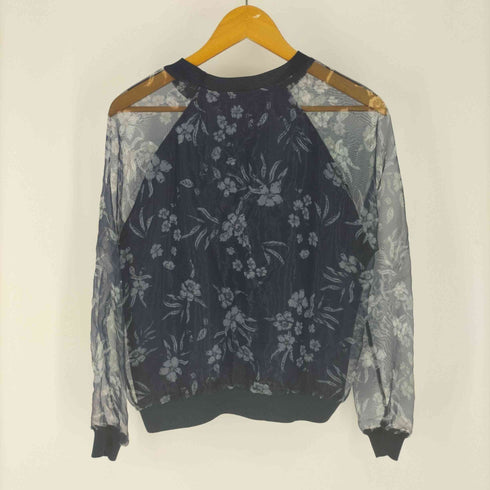 ザラ ZARA 花柄 シースルー ブラウス レディース import:S