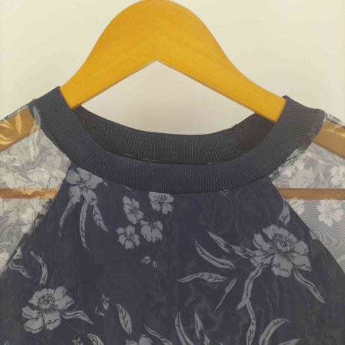 ザラ ZARA 花柄 シースルー ブラウス レディース import:S