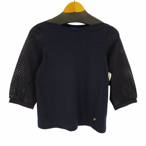 ブルーレーベルクレストブリッジ BLUE LABEL CRESTBRIDGE 袖メッシュカットソー レディース DE:38