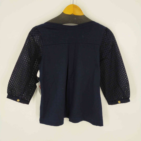 ブルーレーベルクレストブリッジ BLUE LABEL CRESTBRIDGE 袖メッシュカットソー レディース DE:38