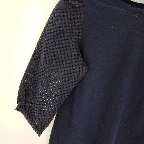 ブルーレーベルクレストブリッジ BLUE LABEL CRESTBRIDGE 袖メッシュカットソー レディース DE:38