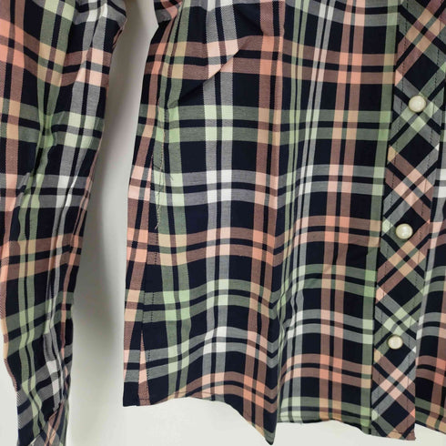 バーバリーロンドンブルーレーベル BURBERRY LONDON BLUE LABEL ウエスタンチェックシャツ レディース EUR:38