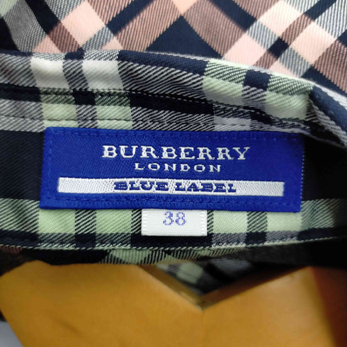 バーバリーロンドンブルーレーベル BURBERRY LONDON BLUE LABEL ウエスタンチェックシャツ レディース EUR:38