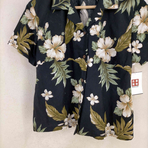 フメイ KYS ハワイ製 花柄 アロハシャツ レディース JPN:M