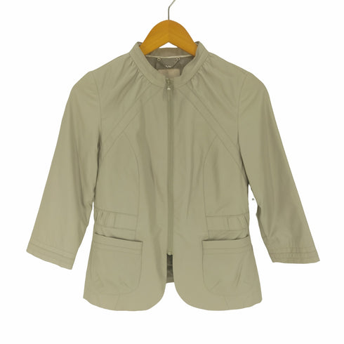 バナナリパブリック BANANA REPUBLIC スタンドカラー ジップアップ ジャケット レディース import:S