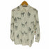 ザラ ZARA ゼブラ アニマル柄 サテン L/S シャツ レディース import:S
