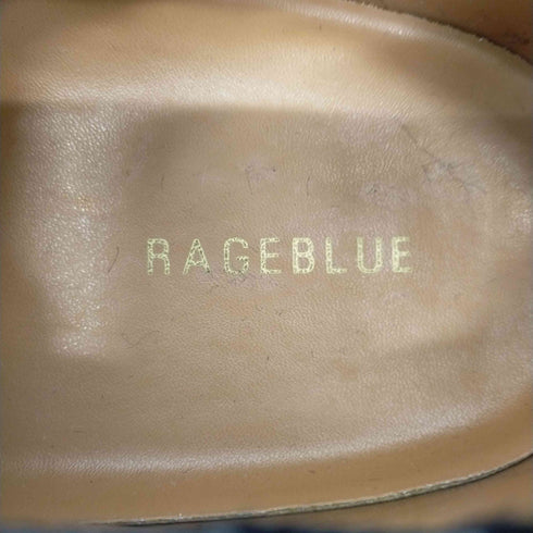 レイジブルー RAGEBLUE ゼブラ柄 ハラコスニーカーワラビー ローファー メンズ L