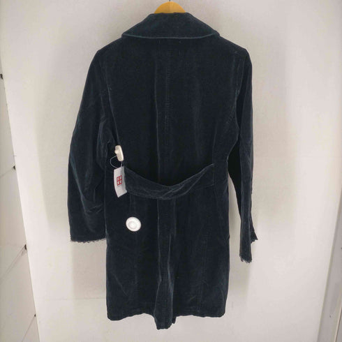 ズッカ ZUCCa 00s ベロア地ダブルチェスターコート レディース JPN:M