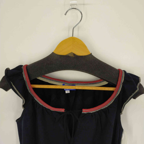 バーバリーブルーレーベル BURBERRY BLUE LABEL スキッパーノースリーブ ライン レディース EUR:38