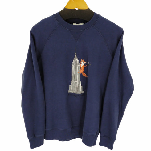 メゾンキツネ maison kitsune オリー エンパイア フォックス クラシック スウェットシャツ メンズ S