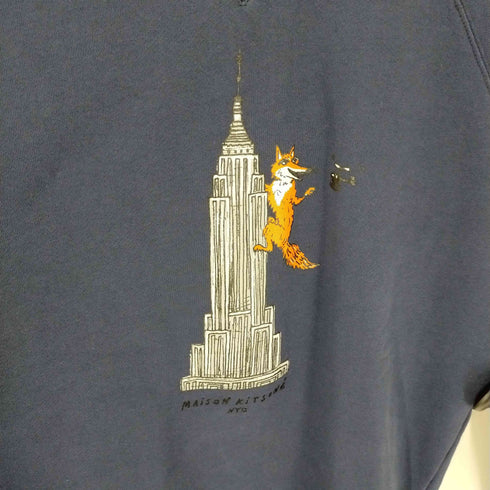メゾンキツネ maison kitsune オリー エンパイア フォックス クラシック スウェットシャツ メンズ S