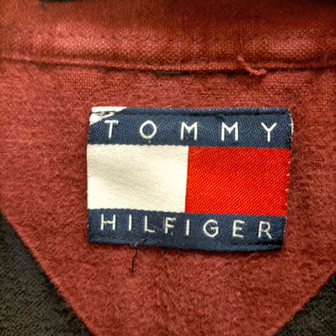 トミーヒルフィガー TOMMY HILFIGER 90s ロゴ刺繍長袖シャツ メンズ