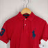 ポロラルフローレン POLO RALPH LAUREN CUSTOM SLIM FIT ビックポニー刺しゅう 鹿の子ポロシャツ メンズ JPN:S
