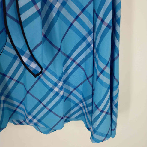 バーバリーブルーレーベル BURBERRY BLUE LABEL チェックフレアスカート ベルト付き レディース DE:38