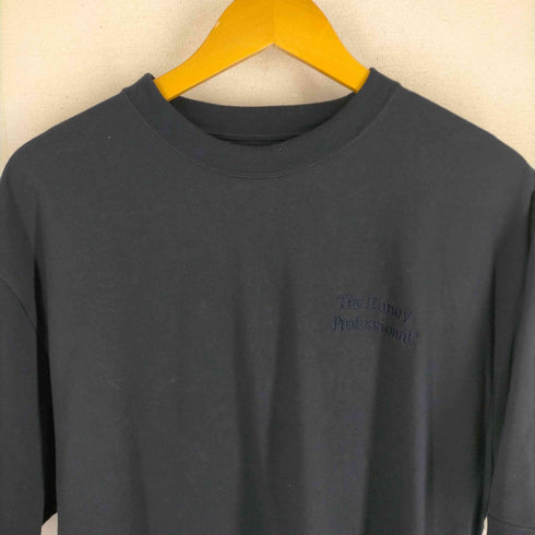 ザ エンノイ プロフェッショナル The Ennoy Professional 23SS Short sleeve hem rib tee ショート リブ ロゴ刺繍 Tシャツ メンズ JPN:L