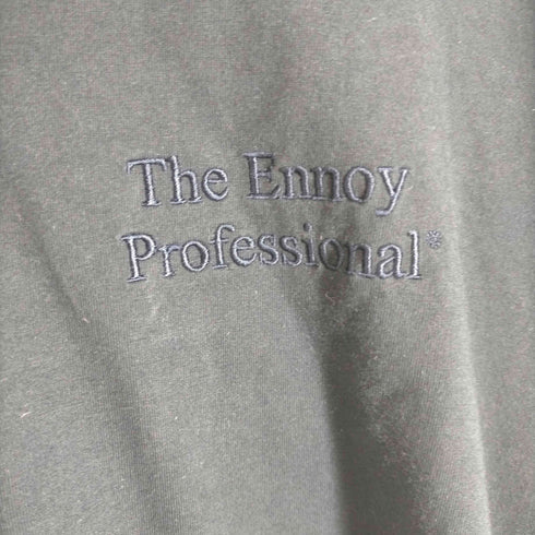 ザ エンノイ プロフェッショナル The Ennoy Professional 23SS Short sleeve hem rib tee ショート リブ ロゴ刺繍 Tシャツ メンズ JPN:L