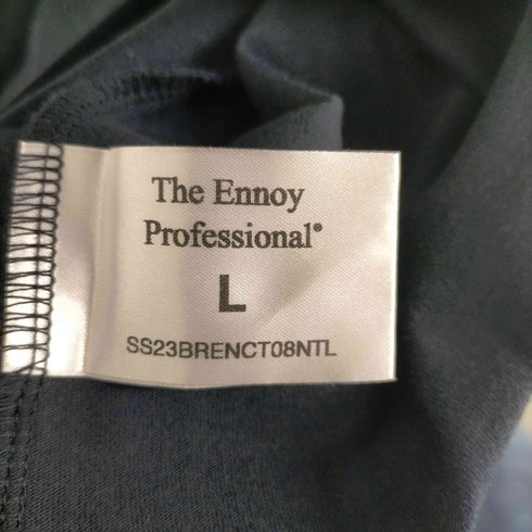 ザ エンノイ プロフェッショナル The Ennoy Professional 23SS Short sleeve hem rib tee ショート リブ ロゴ刺繍 Tシャツ メンズ JPN:L