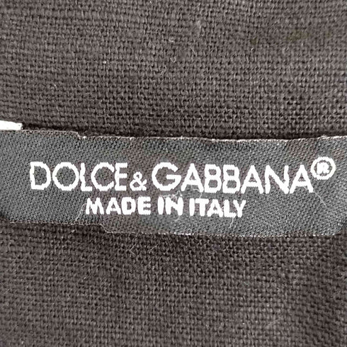 ドルチェアンドガッバーナ DOLCE&GABBANA リネンコットン サッカー地 ノッチドラペル2Bテーラードジャケット メンズ 46
