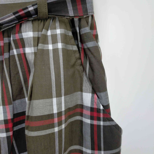 マッキントッシュフィロソフィー MACKINTOSH PHILOSOPHY チェックバレルスカート レディース 38
