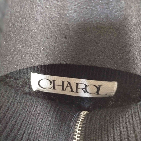 CHAROL フロントファスナーブークレニット レディース FREE