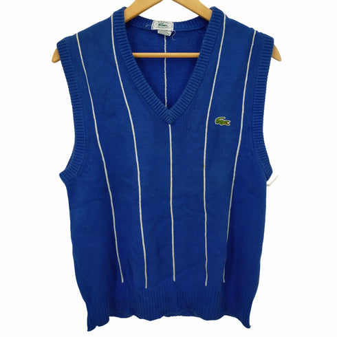 アイゾッドラコステ IZOD LACOSTE 80-90s フロントパッチコットンニットベスト メンズ JPN:M