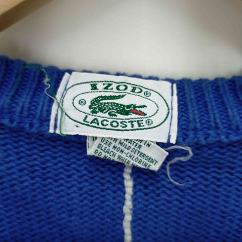 アイゾッドラコステ IZOD LACOSTE 80-90s フロントパッチコットンニットベスト メンズ JPN:M