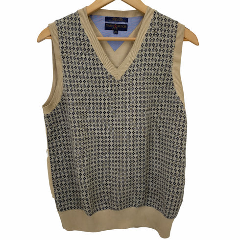 トミーヒルフィガーゴルフ TOMMY HILFIGER GOLF 総柄コットンニットベスト メンズ JPN:XS