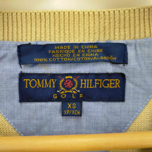 トミーヒルフィガーゴルフ TOMMY HILFIGER GOLF 総柄コットンニットベスト メンズ JPN:XS
