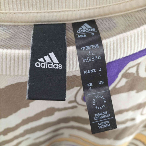 アディダス adidas 22SS W APXJ WONDER WHITE クルースウェット & ショーツ セットアップ レディース トップスL:ボトムS