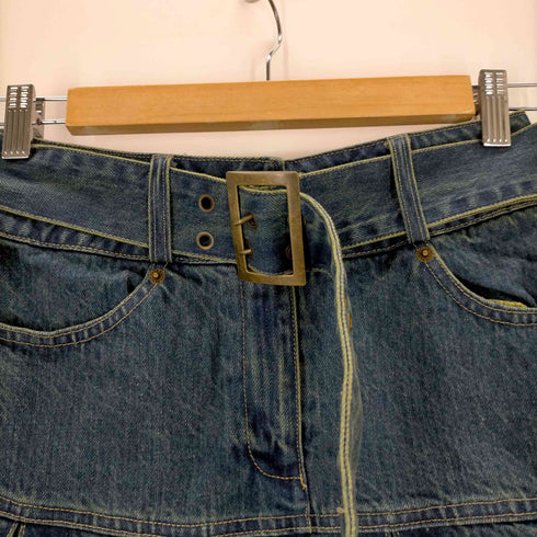 Fancy club DENIM PLEATS BELT SKIRT レディース JPN:S