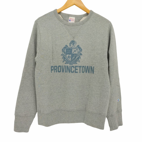 チャンピオン Champion 復刻 ランタグ ROCHESTER PROVINCETWN 染み込みプリント スウェット メンズ JPN:M