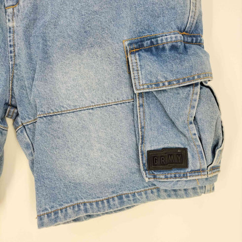 グライミー GRIMEY Bermuda Grimey Yanga Cargo Denim Shorts カーゴデニムショートパンツ ショーツ メンズ 32