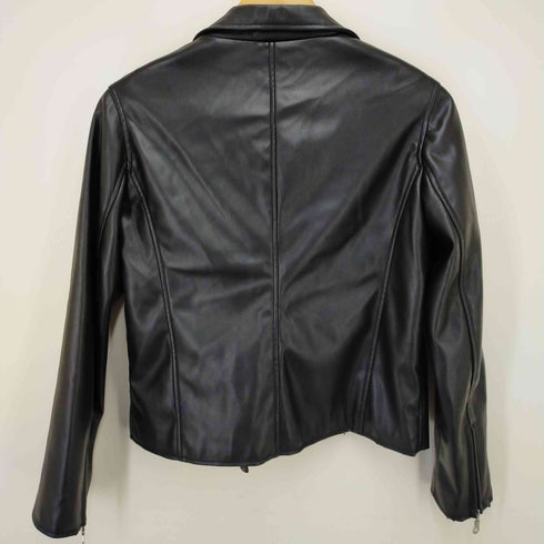 アイテムズ アーバンリサーチ ITEMS URBAN RESEARCH フェイクレザーダブルライダースジャケット レディース JPN:M