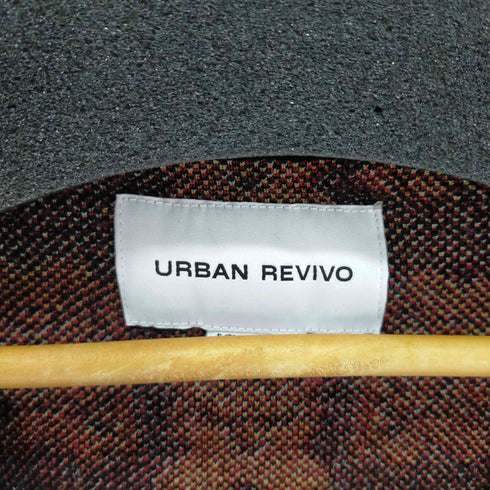 アーバン レヴィヴォ URBAN REVIVO 総柄ニットカーディガン レディース import:L