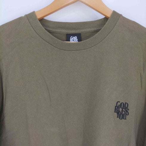 GOD BLESS YOU ロゴ刺繍 クルーネックTシャツ メンズ JPN:XL