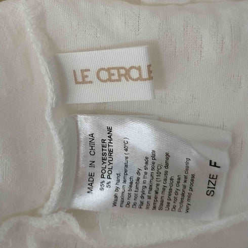 LE CERCLE par rope' ペプラムシャーリングトップス レディース FREE