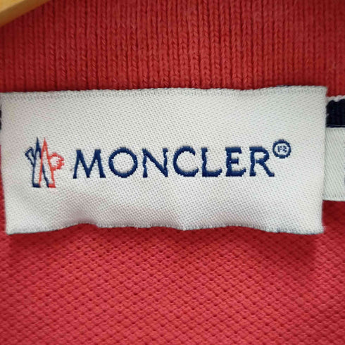 モンクレール MONCLER ワンポイントワッペン鹿の子ポロシャツ メンズ XS