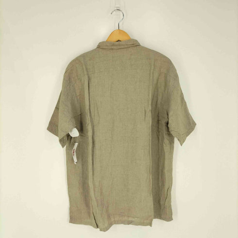 ユナイテッドアローズグリーンレーベルリラクシング UNITED ARROWS green label relaxing SC LINI/DELAVE ONE-UP 開襟オープンカラーリネンシャツ メンズ JPN:XL