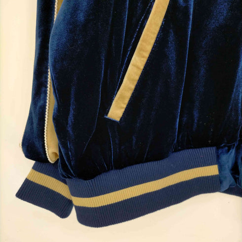 M TO R ムウトアール TIGER EMBROIDERY VELOR SOUVENIR JACKET ベロア スーベニアジャケット メンズ 38