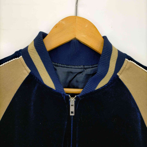 M TO R ムウトアール TIGER EMBROIDERY VELOR SOUVENIR JACKET ベロア スーベニアジャケット メンズ 38