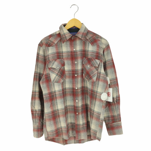 ペンドルトン PENDLETON バージンウール オンブレチェック ウエスタンポケット 開襟オープンカラーシャツ メンズ import:S
