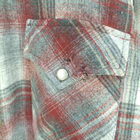 ペンドルトン PENDLETON バージンウール オンブレチェック ウエスタンポケット 開襟オープンカラーシャツ メンズ import:S