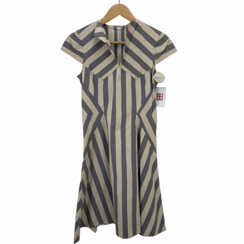 ヴィヴィアンウエストウッドレッドレーベル Vivienne Westwood RED LABEL シンメトリーデザイン ストライプワンピース レディース 2