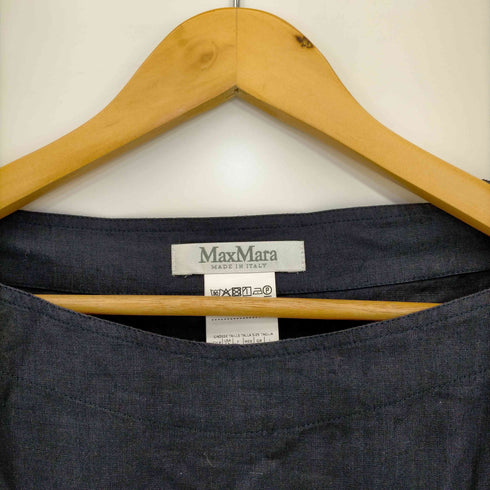 マックスマーラ MAX MARA ワイドネックリネンプルオーバー レディース FR:36