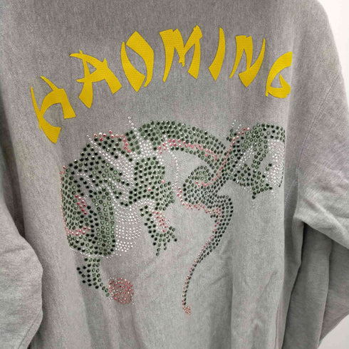 ハオミン Haoming スパンコール カメレオン スタジャンパーカー メンズ JPN:L