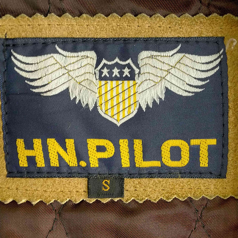 エイチエスパイロット HN.PILOT 牛革 スエード ダブルライダース メンズ import:S